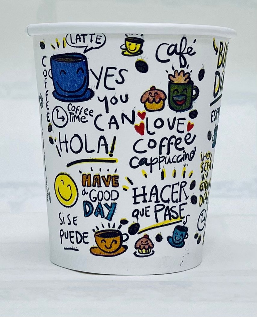 VASO 7 OZ PAPER PLUS DIBUJO 24/50