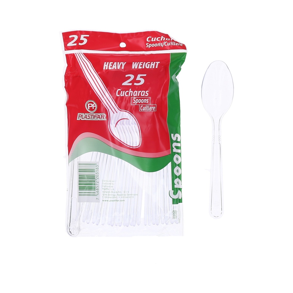 CUCHARA HEAVY WEIGHT CLEAR 40/25 - CJ1000