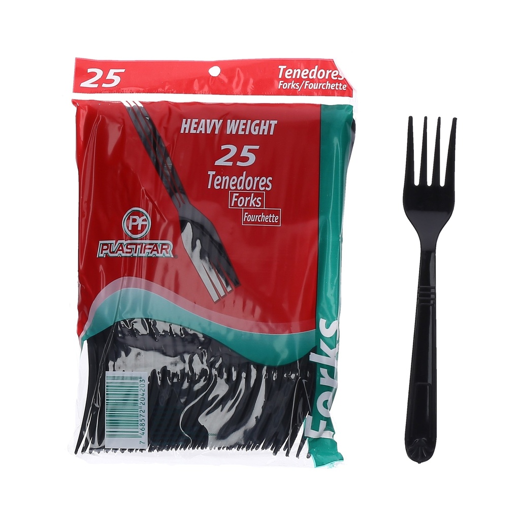 TENEDOR HEAVY WEIGHT NEGRO 40/25 - CJ1000