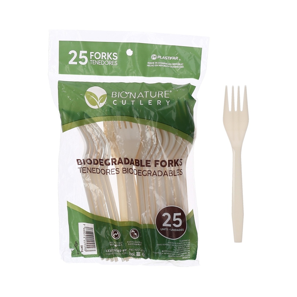 TENEDOR BIODEGRADABLE 40/25 - CJ1000