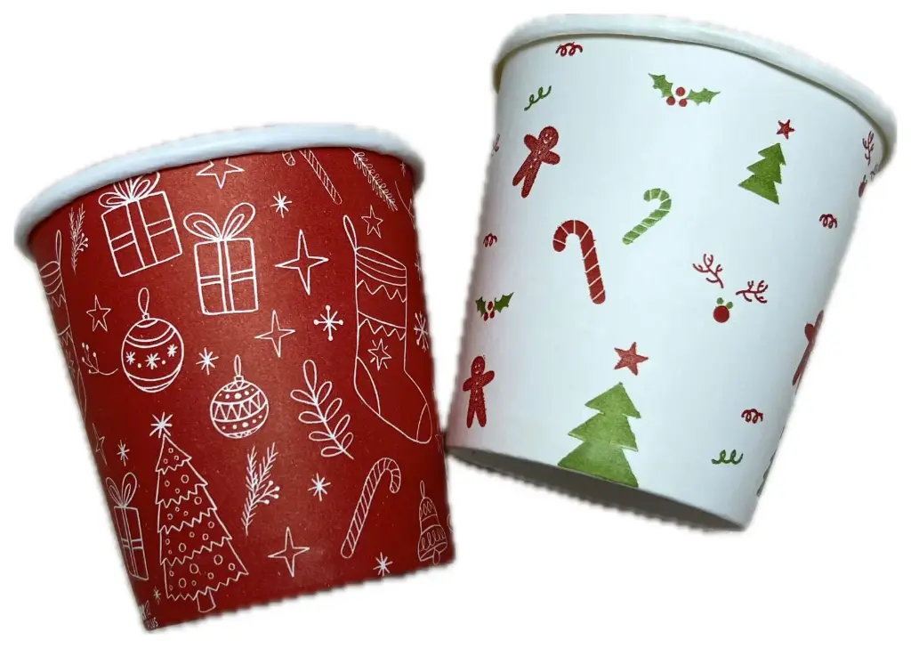 VASO 4 OZ PAPER PLUS TEMPORADA 20/50 - CAJA DE 1000 UNIDADES