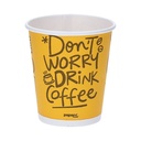 VASO 7 OZ PAPER PLUS DON'T WORRY 24/50 - CJ1200