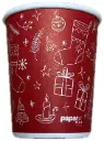VASO 7 OZ PAPER PLUS TEMPORADA  24/50 - CAJA DE 1,200 UNIDADES