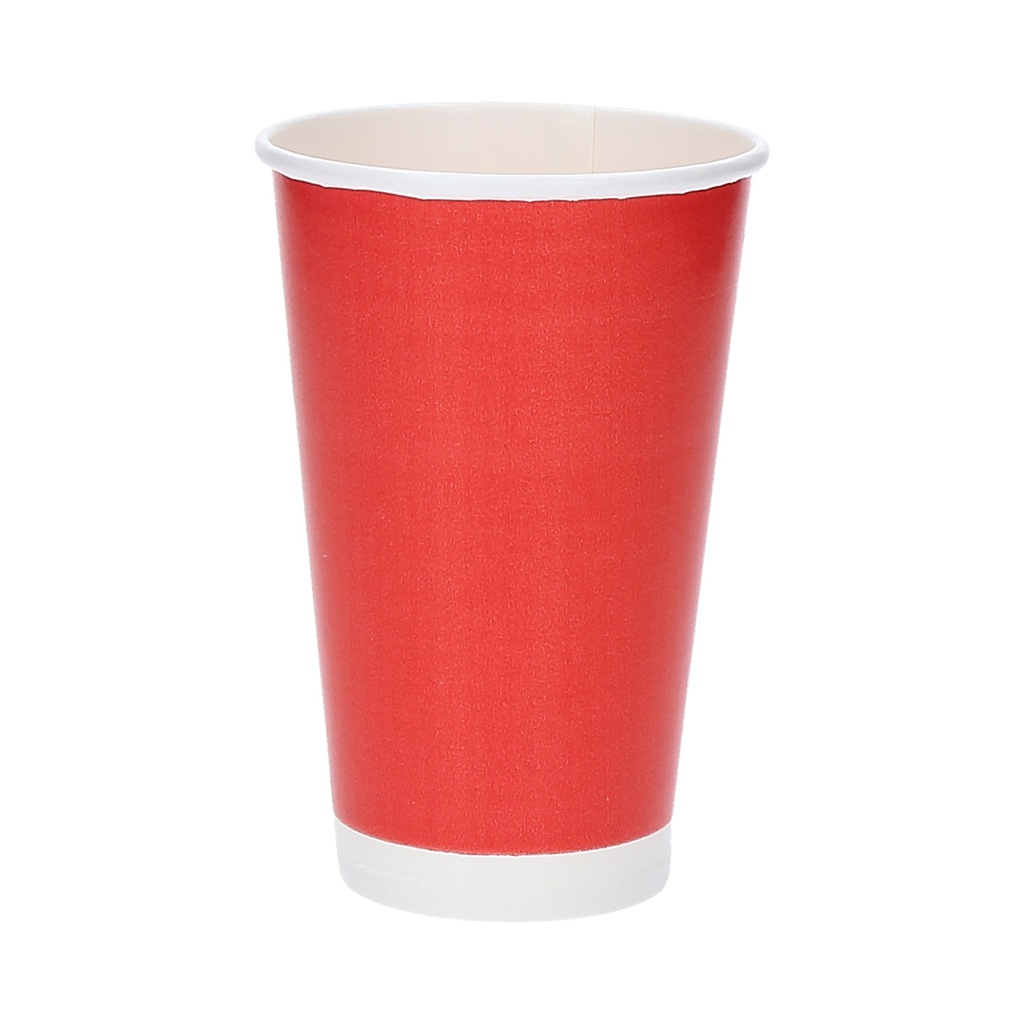 VASO 12 OZ PAPER PLUS ROJO 20/50 - CJ1000