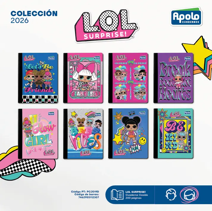 CUAD LOL SURPRISE COS 200P LIC - Docena