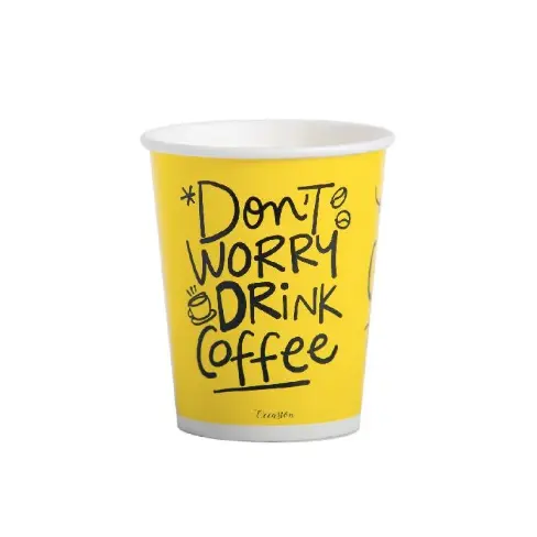 VASO 7 OZ PAPER PLUS DON'T WORRY 20/50 - CAJA 1000