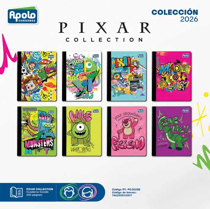ECUAD PIXAR COLLECTION COS 200P PL - Docena