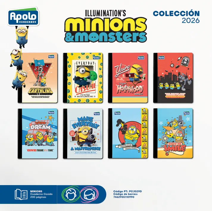 ECUAD MINIONS COS 200P - DOCENA