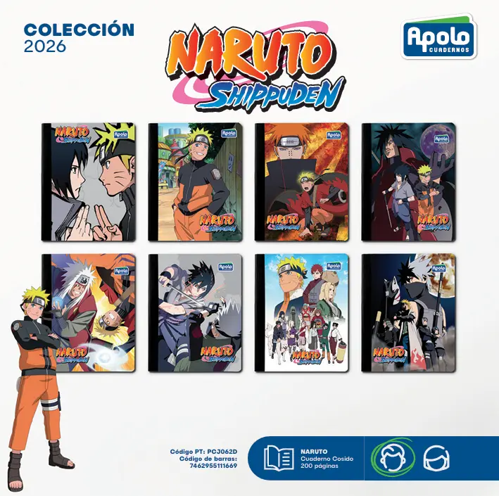 ECUAD NARUTO COS 200P PL - Docena