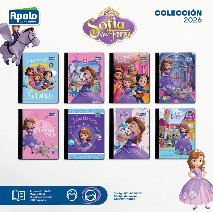ECUAD PRINCESA SOFIA 200P LIC Ud - DOCENA