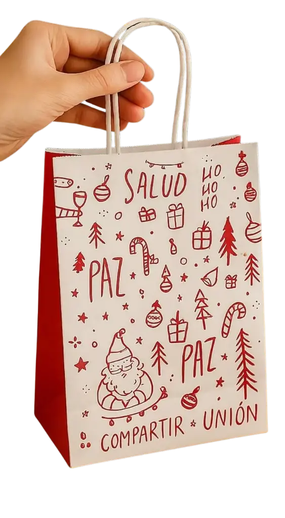 FUNDA 6D PAPER PLUS NAVIDAD C/ASA - FDO200