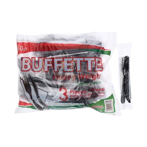 [PKA344-CJ250] BUFFETTE HW NEGRO (TE+CU+SE) 5/50 - CJ250