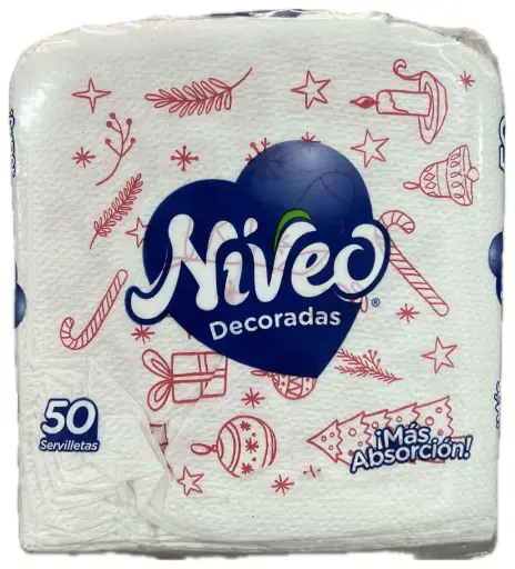 [PSA033-FARDOS] SERVILLETA NIVEO FAM DECORADA 60/50 - CAJA 60