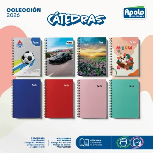 [PCO043-CAJA16] CATEDRA APOLO 10 DIV ESPIRAL 400P - CAJA 16