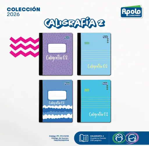 [PCJ129D-DOCENA] CUAD APOLO SECOND (2) 200P - Docena