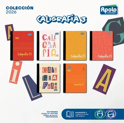 [PCJ130D-DOCENA] CUAD APOLO THIRD (3) 200P - Docena