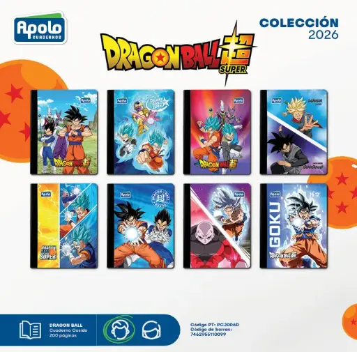 [PCJ006D-DOCENA] ECUAD DRAGON BALL 200P LIC Ud - Docena