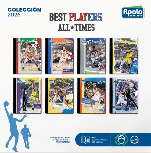 [PCJ023D-DOCENA] ECUAD JUGADORES BALONCESTO NBA COS 200P - DOCENA