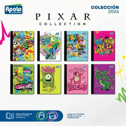 [PCJ028D-DOCENA] ECUAD PIXAR COLLECTION COS 200P PL - Docena