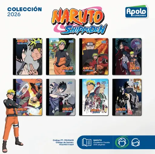 [PCJ062D-DOCENA] ECUAD NARUTO COS 200P PL - Docena