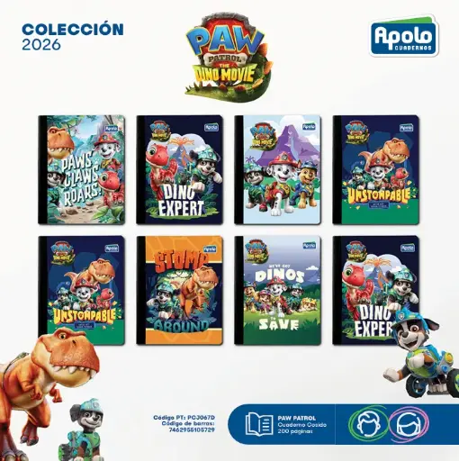 [PCJ067D-DOCENA] ECUAD PAW PATROL 200P PL LICENCIA - Docena