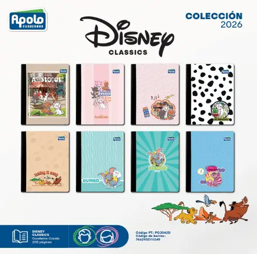 [PCJ042D-DC] ECUAD DISNEY CLASSIC COS 200P PL - DOCENA