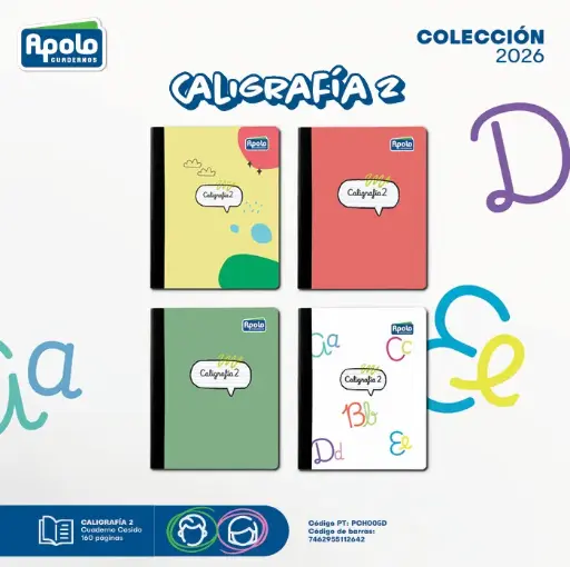 [PCH005D-DOCENA] CUAD APOLO SECOND 160P PL - Docena