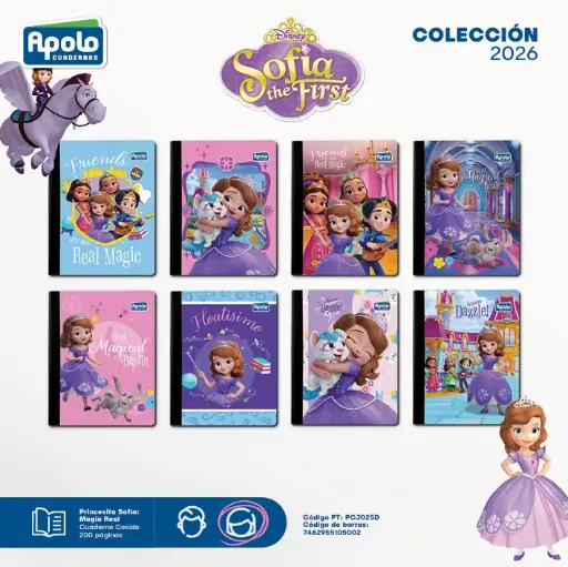 [PCJ025D-DC] ECUAD PRINCESA SOFIA 200P LIC Ud - DOCENA